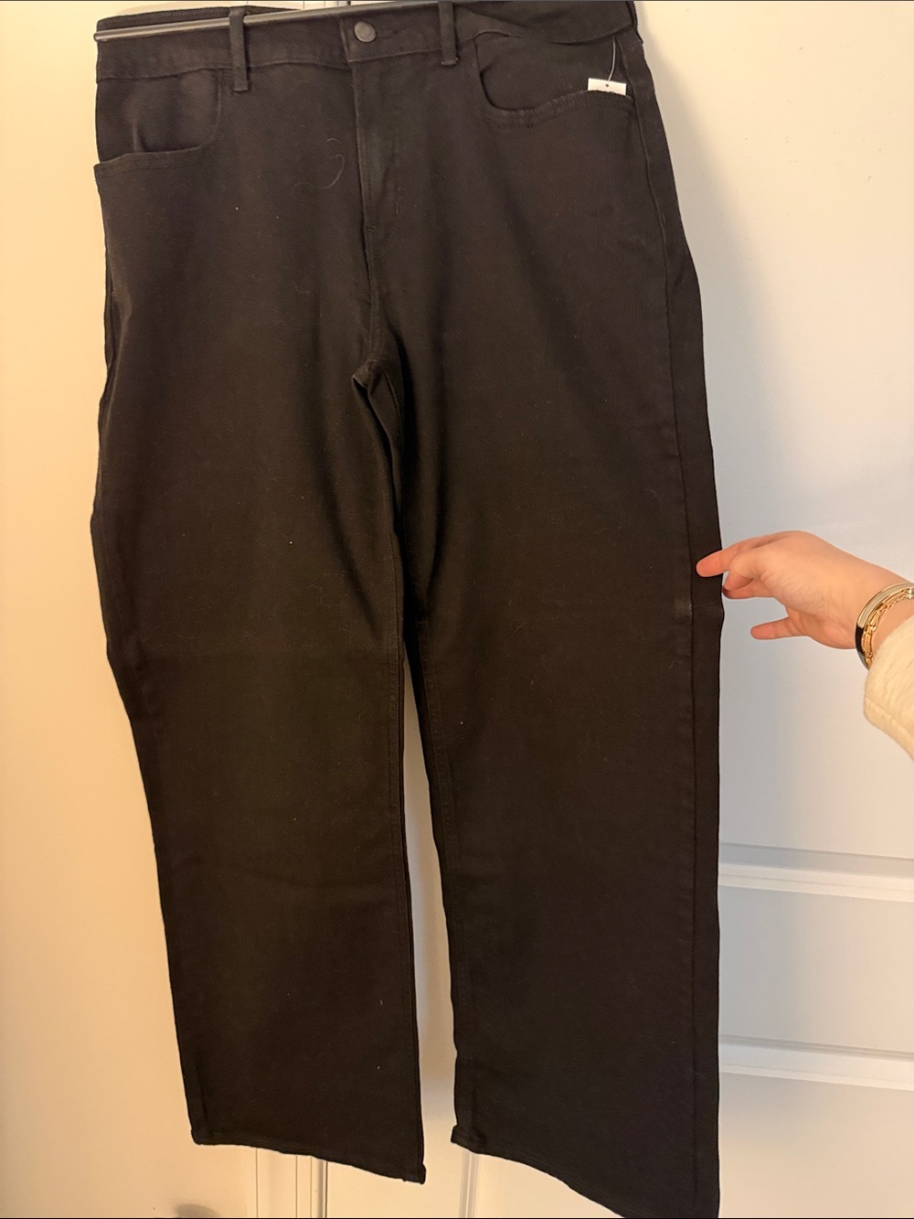 Old Navy Black High Rise Wide Leg Wow Jeans